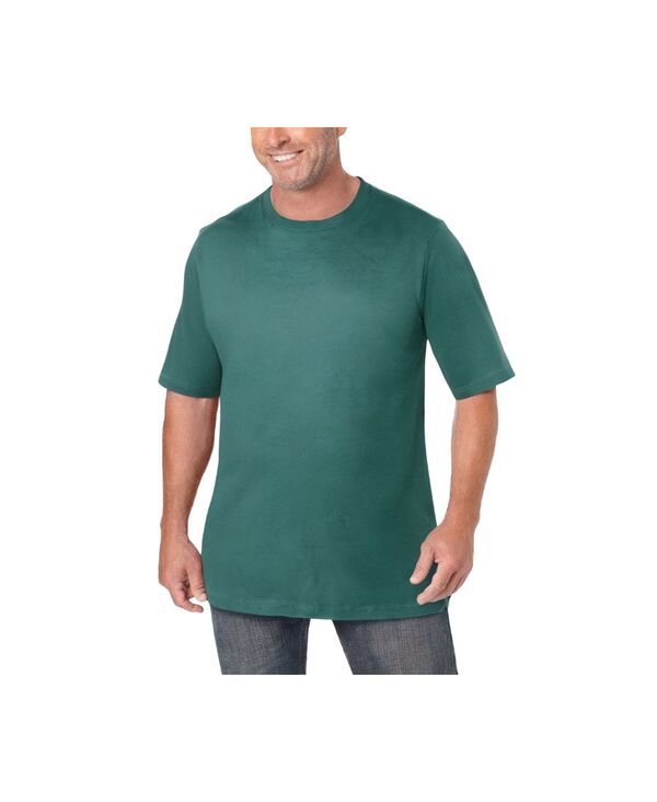 キングサイズ メンズ トップス Tシャツ クルーネック トール KingSize Big Tall ShrinkLess Lightweight Crewneck TShirt Vintage gre