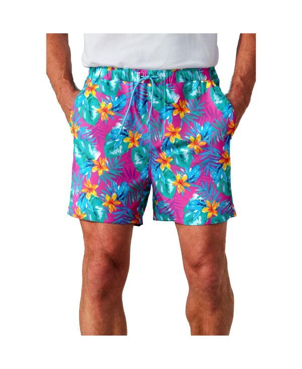 キングサイズ メンズ 水着 ハーフパンツ・ショーツ トール ショートパンツ KingSize Big Tall 5 Swim Shorts with Super Stretch Liner Hula