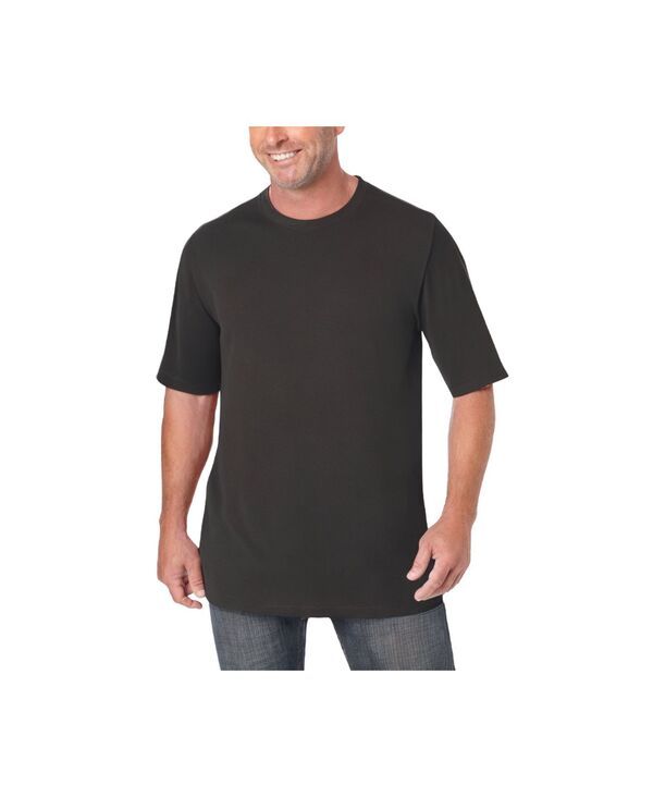 キングサイズ メンズ トップス Tシャツ クルーネック トール KingSize Big Tall ShrinkLess Lightweight Crewneck TShirt Black ブラック