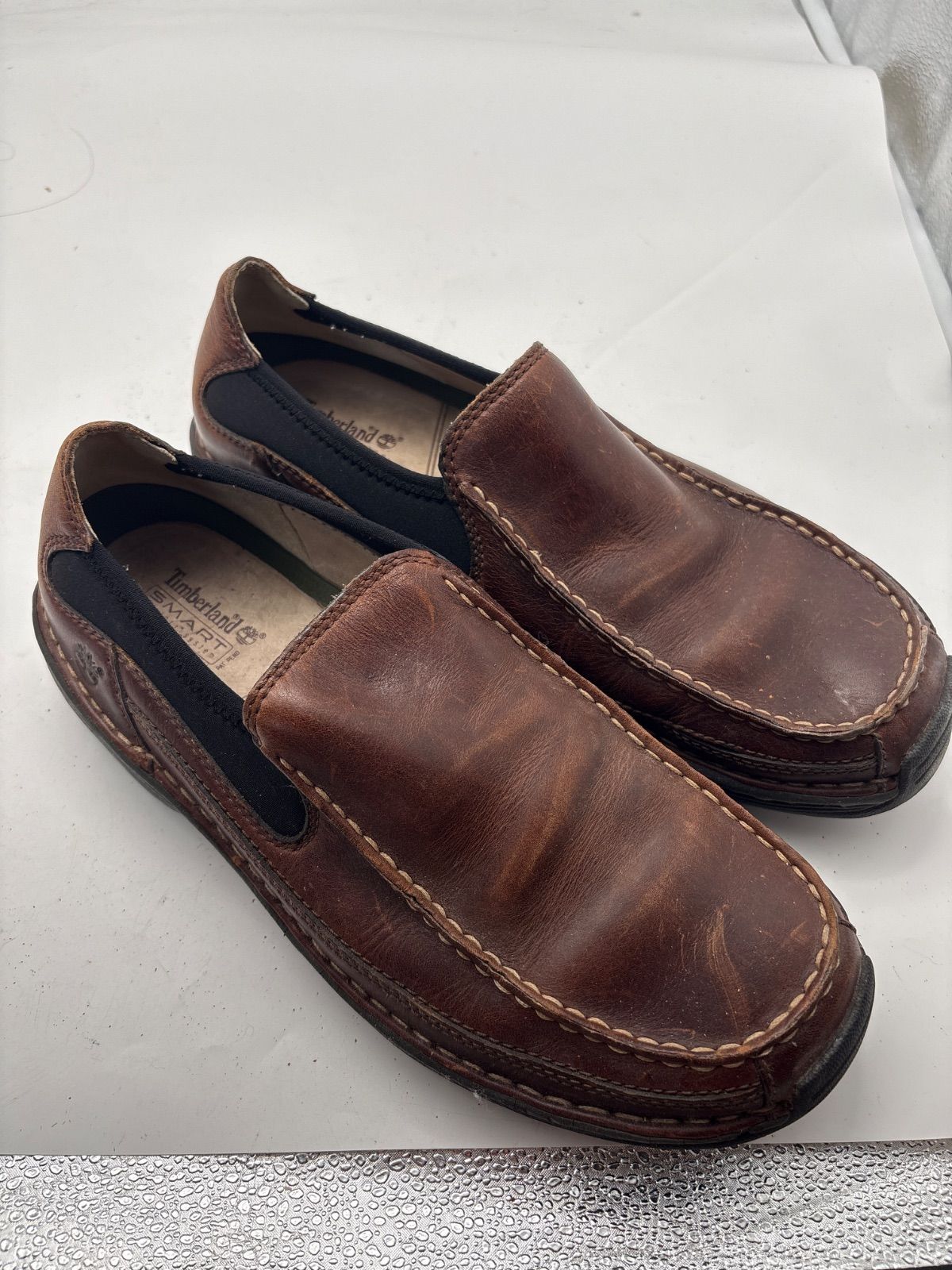 Timberland ティンバーランド 79072 SMART レザー スリッポン ローファー 10W 28cm ブラウン メンズ 本革 コンフォートシューズ 7,184円