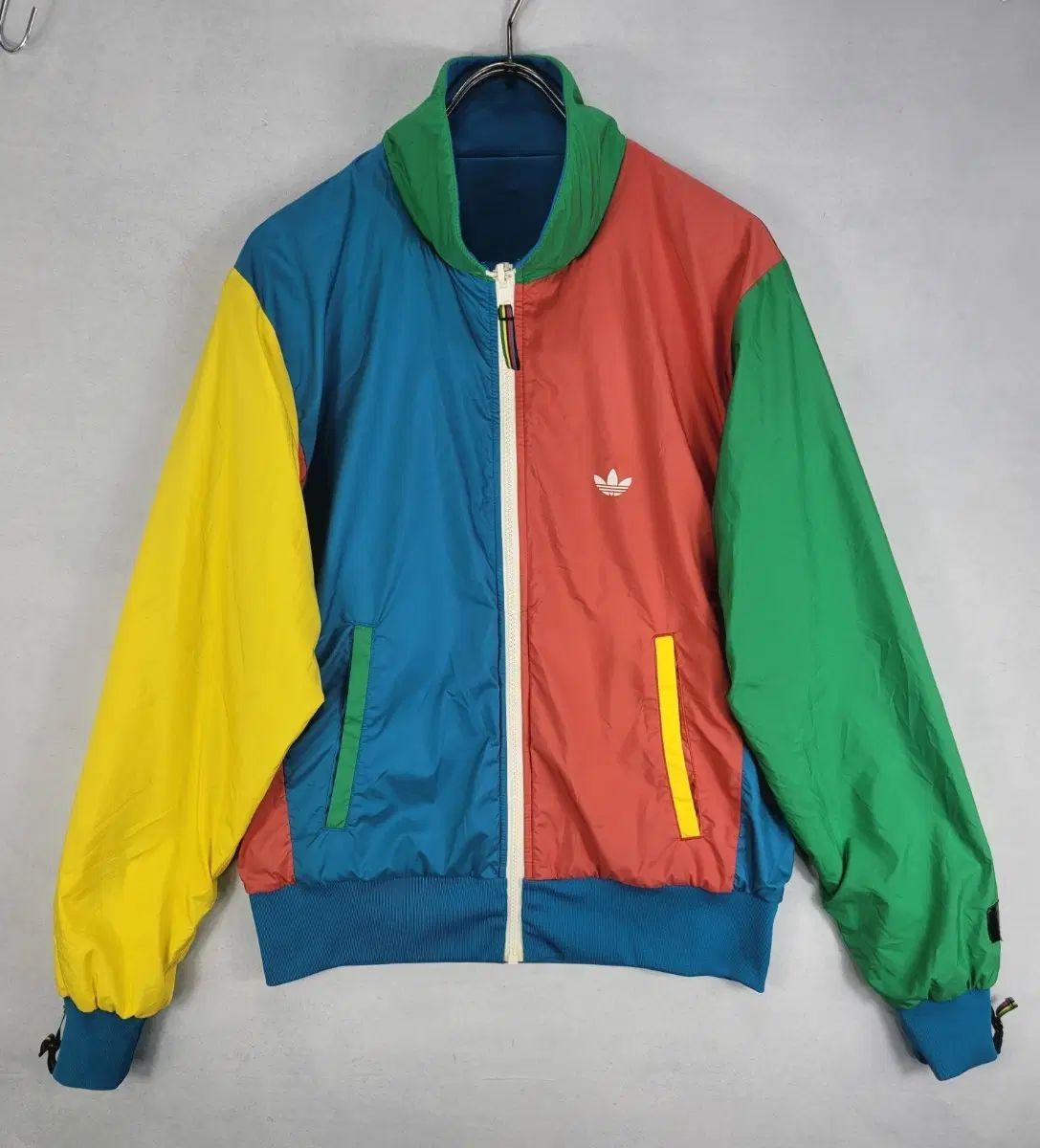 正規品 adidas オールドスクール マルチカラー リバーシブル 양면 ウィンドブレーカー ジャケット