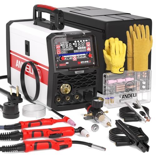 ★新品★ANDELI 半自動溶接機 アルミ溶接/プラズマ切断/HF TIG溶接可能 100V/200V兼用 160AMP 工業用 家庭用 MCT-416P