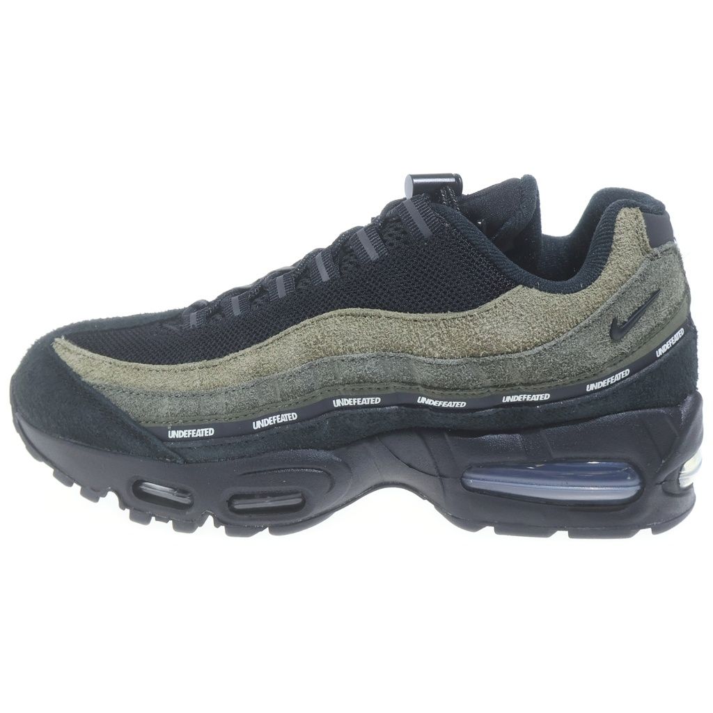 NIKE (ナイキ) ×UNDEFEATED AIR MAX 95 アンディフィーテッド エアマックス95 ローカットスニーカー ブラック/カーキ US7/25cm IB4523-200