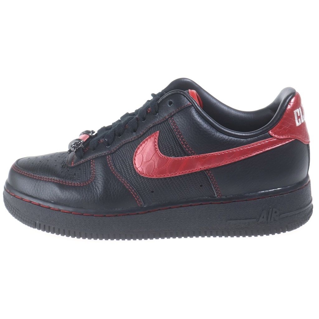 NIKE (ナイキ) ×RTFKT AIR FORCE 1 LOW DEMON エアフォース1 デーモン ローカットスニーカー ブラック/レッド US7/25cm FQ3956-001