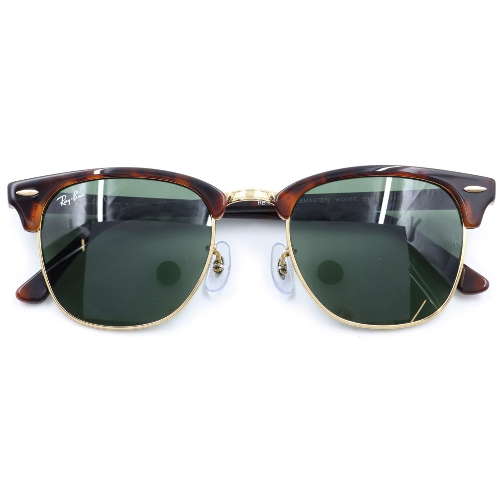 Ray Ban (レイバン) RB3016 CLUBMASTER CLASSIC クラブマスタークラシック サングラス アイウェア メガネ 眼鏡 ブラウン/ゴールド