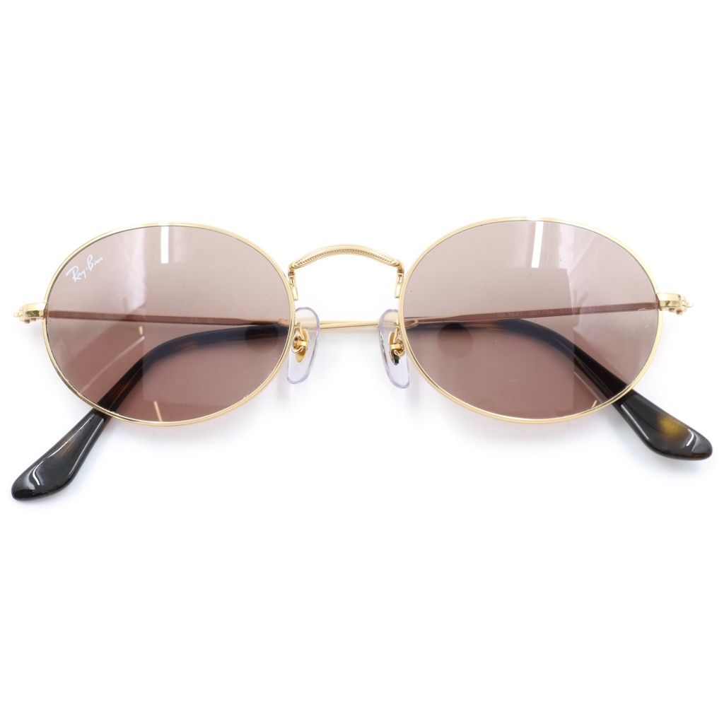 Ray Ban (レイバン) RB3547 OVAL METAL オーバルメタルフレーム サングラス アイウェア メガネ 眼鏡 カラーレンズ ゴールド/ブラウン 7,128円