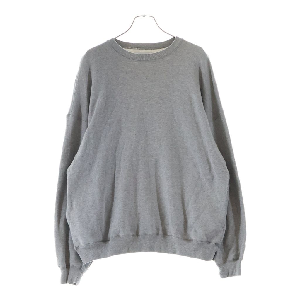 Graphpaper (グラフペーパー) 24AW AZUMA TERRY CREW NECK SWEAT アズマテリークルーネック プルオーバースウェット グレー GU243-70195B