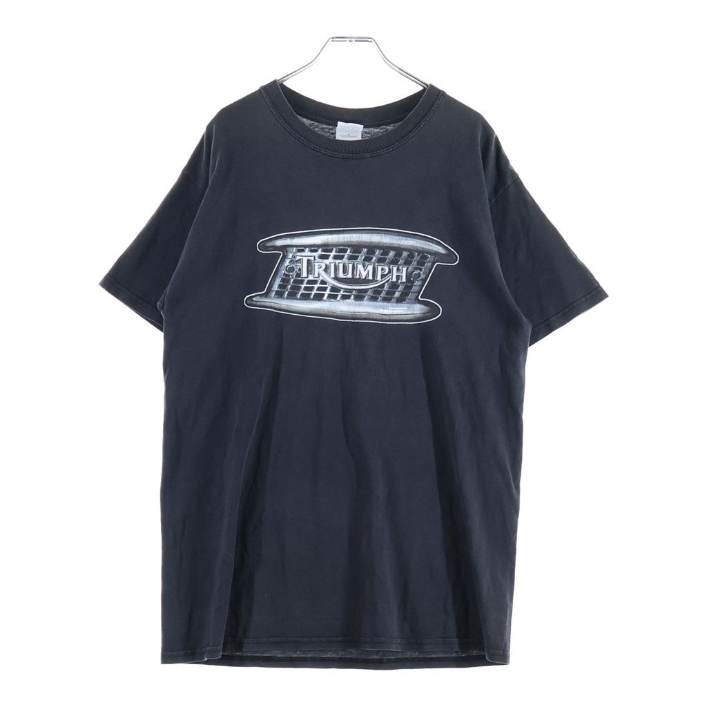 VINTAGE (ヴィンテージ) 00S VINTAGE TRIUMPH GILDAN ヴィンテージ トライアンフ フロントプリントTシャツ 半袖クルーネックカットソー ブラック