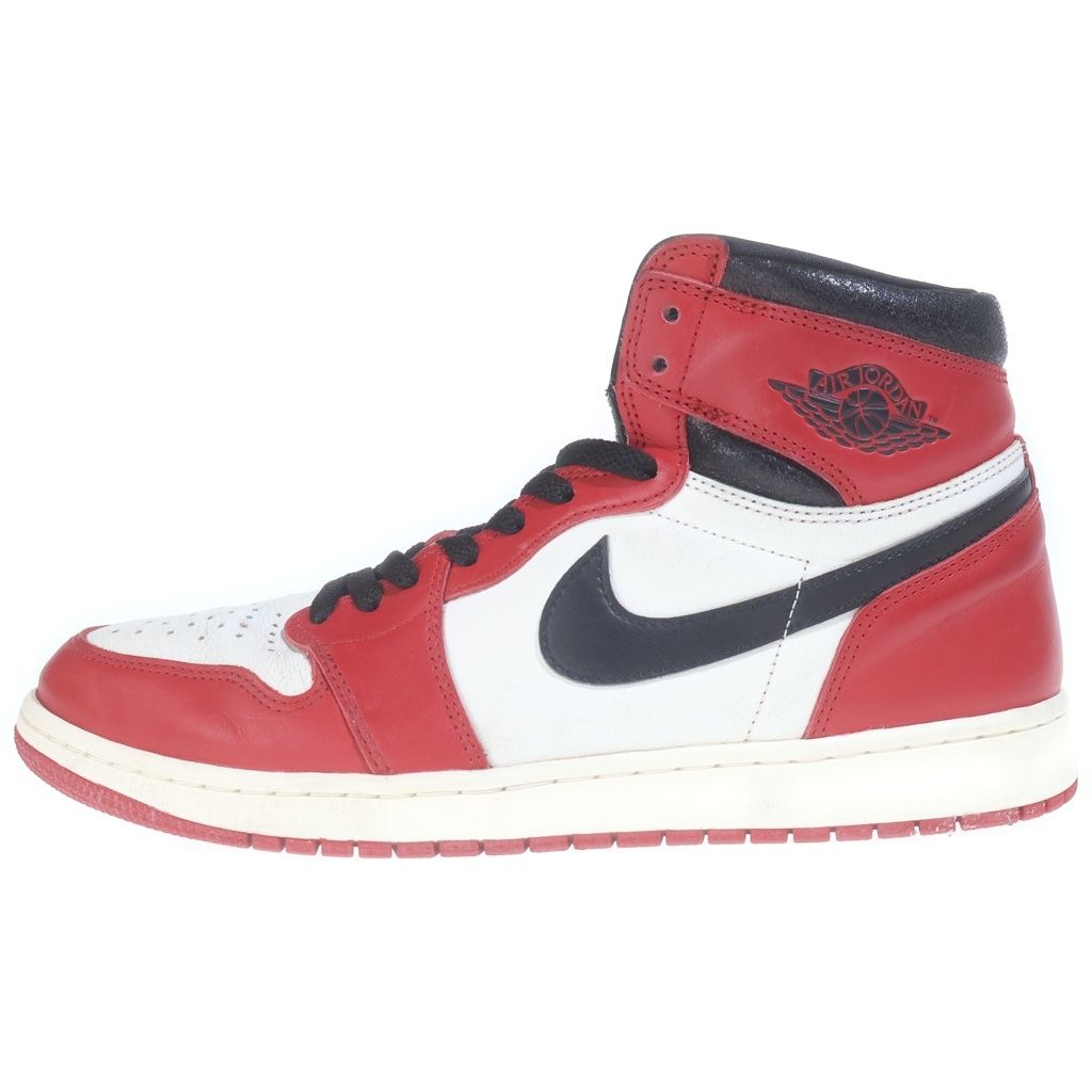 NIKE (ナイキ) AIR JORDAN1 HIGH OG LOST&FOUND CHICAGO エアジョーダン1 ロスト アンド ファウンド シカゴ ハイカットスニーカー レッド/ホワイト US12/30cm DZ5485-612