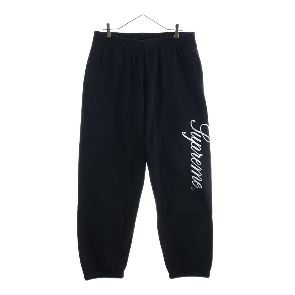 SUPREME (シュプリーム) 24AW Raised Script Sweatpant レイズド スクリプト ロゴ エンブロイダリー スウェットパンツ ブラック 15,718円