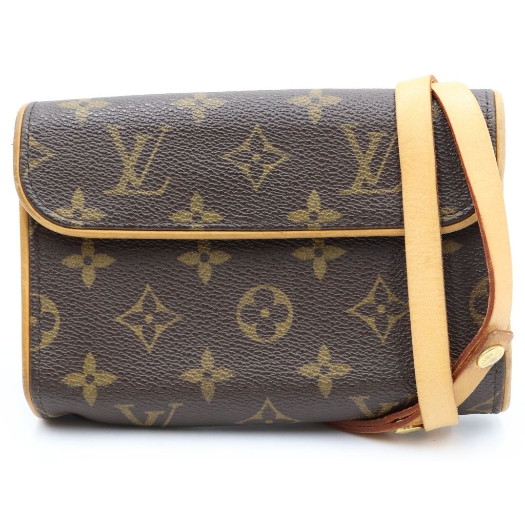 LOUIS VUITTON (ルイヴィトン) モノグラム フロランティーヌ ショルダーバッグ ブラウン PVCレザー M51855
