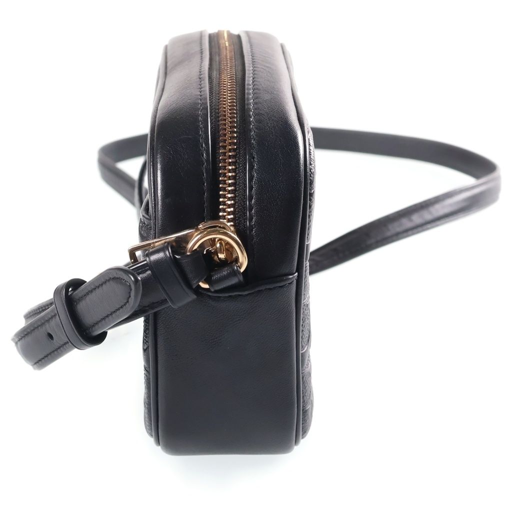 COACH (コーチ) ミニジェイミー シグネチャー ショルダーバッグ ミニバッグ ブラック レザー CC943 ゴールド金具
