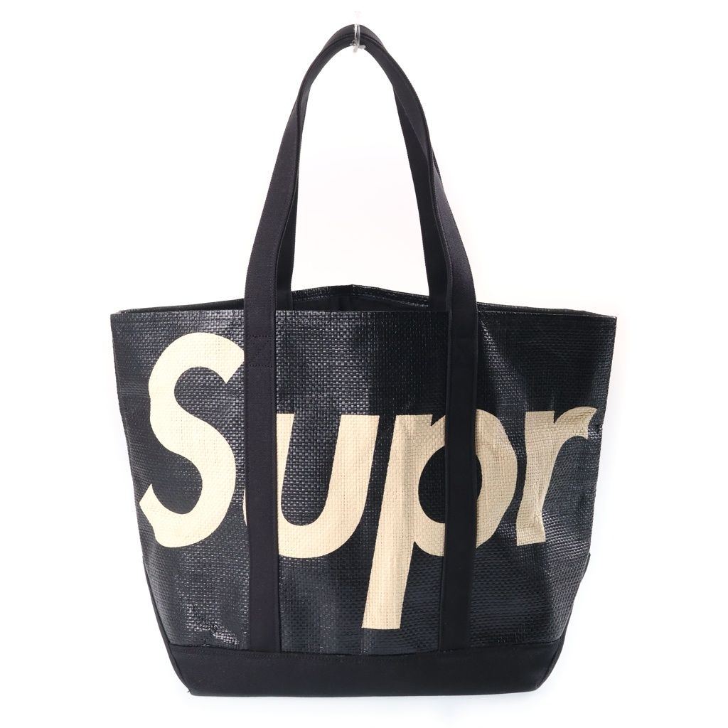 SUPREME (シュプリーム) 20SS Raffia Tote ラフィアトート トートバック ブラック