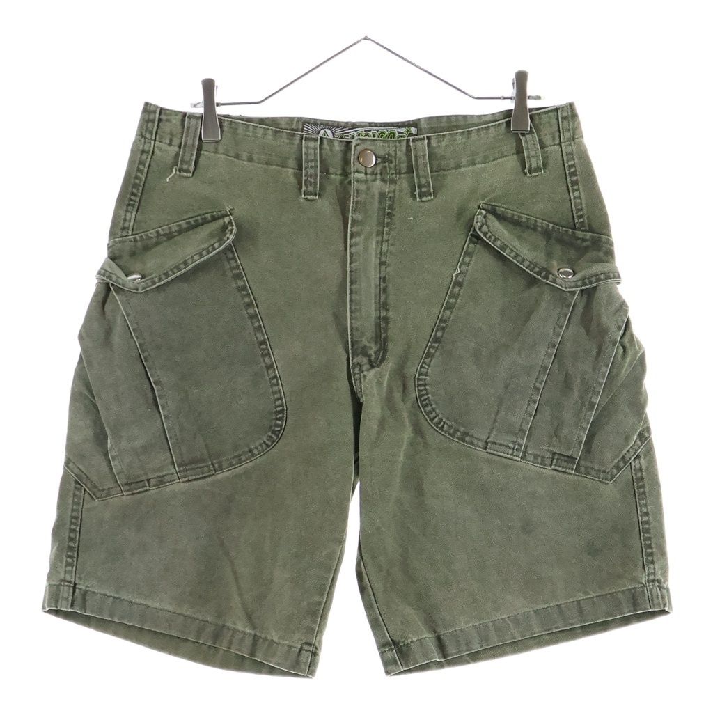 VOLCOM (ボルコム) 90s 変形 スラッシュポケット カーゴショーツ カーキ