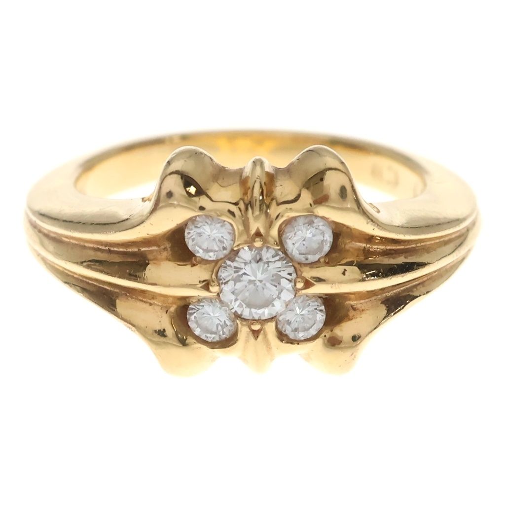 CHROME HEARTS (クロムハーツ) 22K SKT 5PT DIA SKTリング 5ポイントダイヤ ゴールド