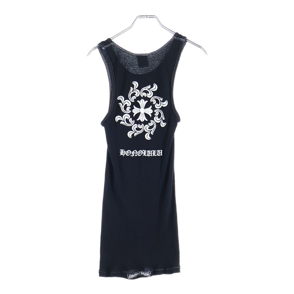 CHROME HEARTS (クロムハーツ) OLD ホノルル限定 リブ タンクトップ ブラック