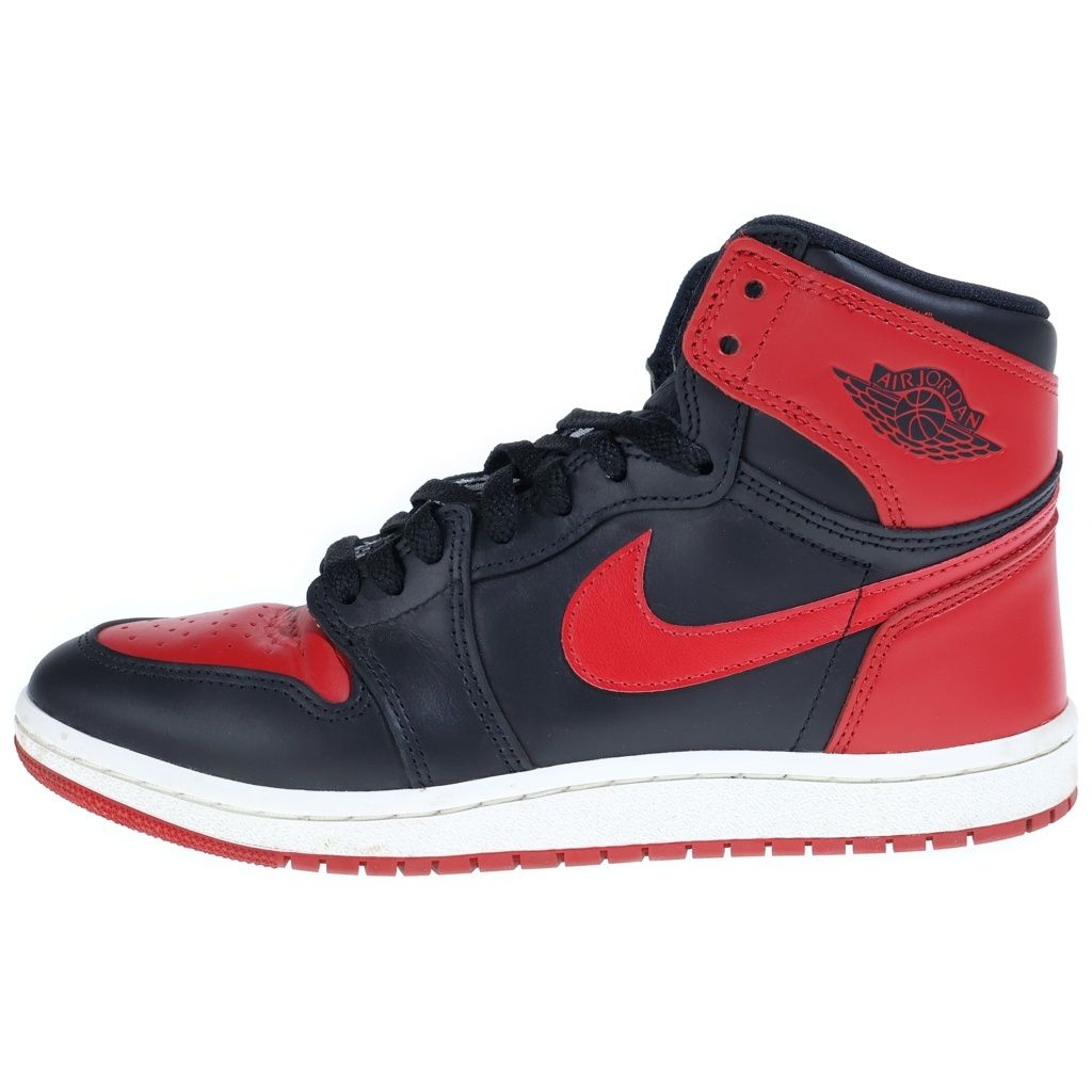 NIKE (ナイキ) AIR JORDAN HIGH BRED エアジョーダン 1 85 ブレッド ハイカットスニーカー ブラック/レッド US9/27cm HV6674-067 29,618円