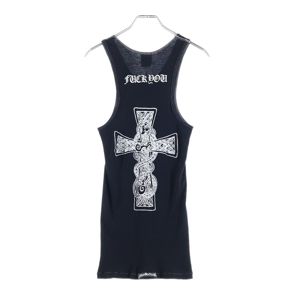 CHROME HEARTS (クロムハーツ) OLD Celtic Cross Tank Top オールド ケルティッククロス タンクトップ ブラック