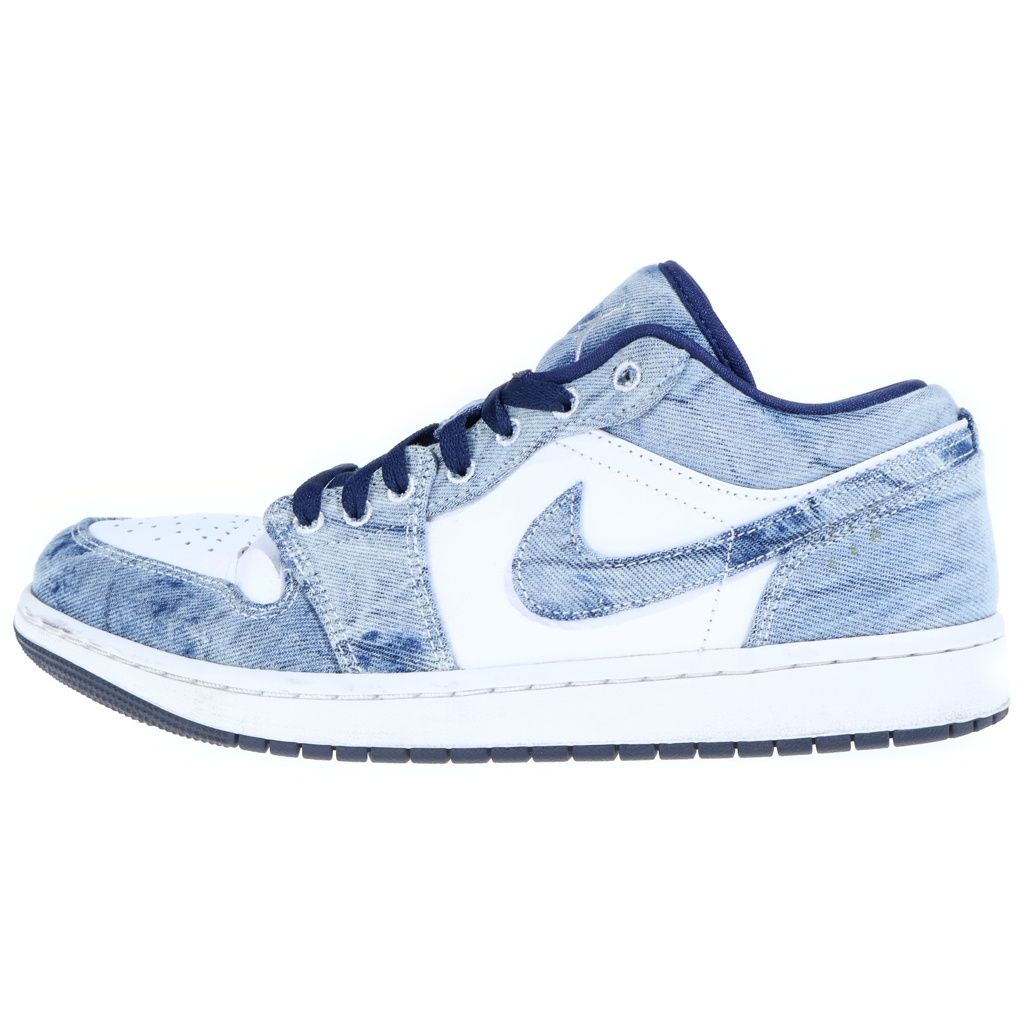 NIKE (ナイキ) AIR JORDAN 1 LOW WASHED DENIM CZ8455-100 エアジョーダン1 SE ウォッシュドデニム ローカットスニーカー インディゴ/ホワイト US9/27cm