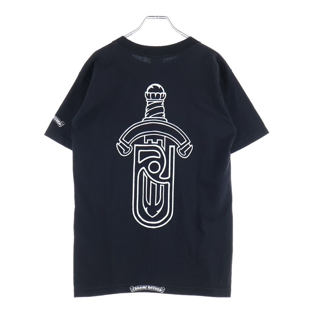 CHROME HEARTS (クロムハーツ) OLD ×UNITED ARROWS ユナイテッドアローズ ダガー クルーネック半袖Tシャツカットソー ブラック