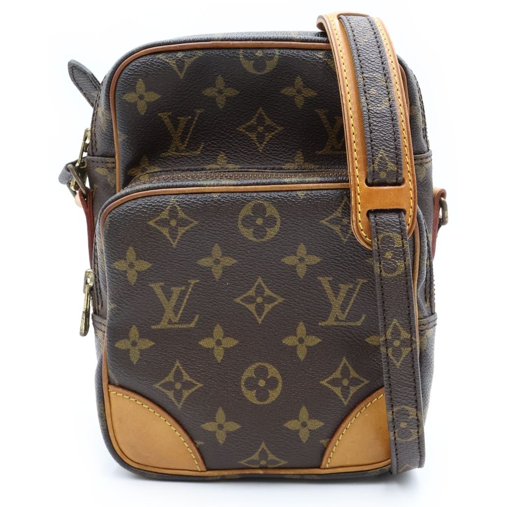 LOUIS VUITTON (ルイヴィトン) アマゾン モノグラム PVCレザー ショルダーバッグ ブラウン M45236