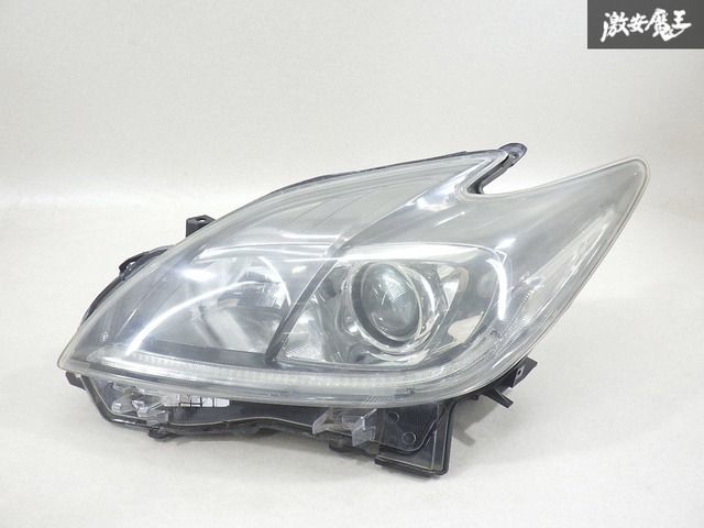 【HID点灯OK】 トヨタ 純正 ZVW30 プリウス 後期 HID キセノン ヘッドライト ヘッドランプ 左側 左 助手席側 KOITO 47-52 即納 棚