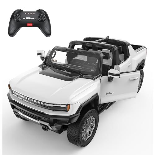 msラスターリモコン1/16スケールGMCハマー電動ピックアップRC車、電動クロスカントリーモンスターズ、キッズボーイRCハマートラック、ホワイト2.4 G 55f5577c