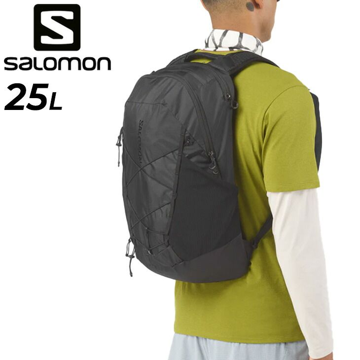 サロモン ハイキングバッグ 約25L リュック メンズ レディース SALOMON XT25 フラスクなし 25リットル 男女兼用 パック パック ハイク 黒 ブラック 鞄 /XT25
