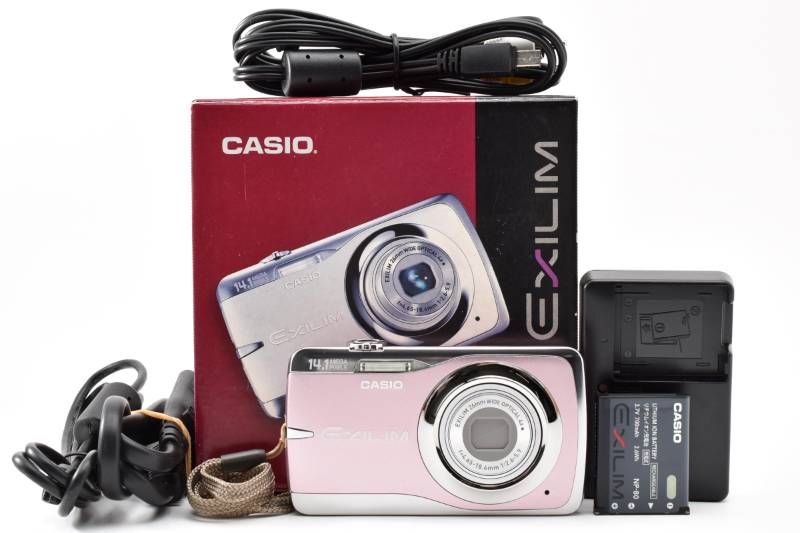 Practical optics with beauty box Casio Casio EXILIM EX-Z550 rare pink color compact digital camera #4528 -1
