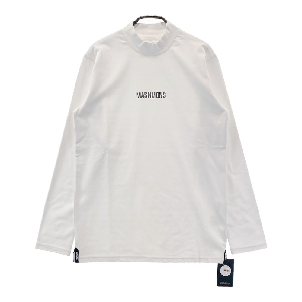 サイズ：S MASHMONS マシュモンズ MAS-7034 モックネック長袖Tシャツ ホワイト系 [240101758427] ゴルフウェア メンズ ストスト 7,498円