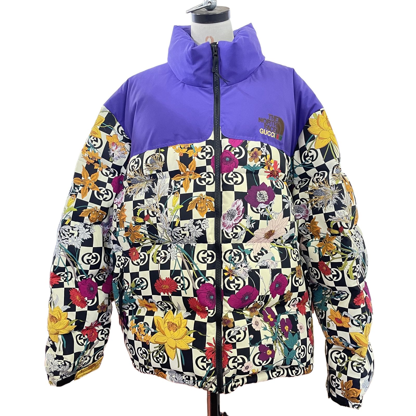 THE NORTH FACE GUCCIコラボ Floral Down Jacket ダウン ジャケット XXL メンズ 中古 T11568846