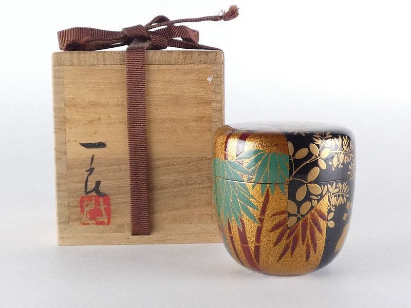 桜井一良「高台寺風蒔絵 棗」共箱 木製 保証品 茶道具 /R475(tn13) 16,560円