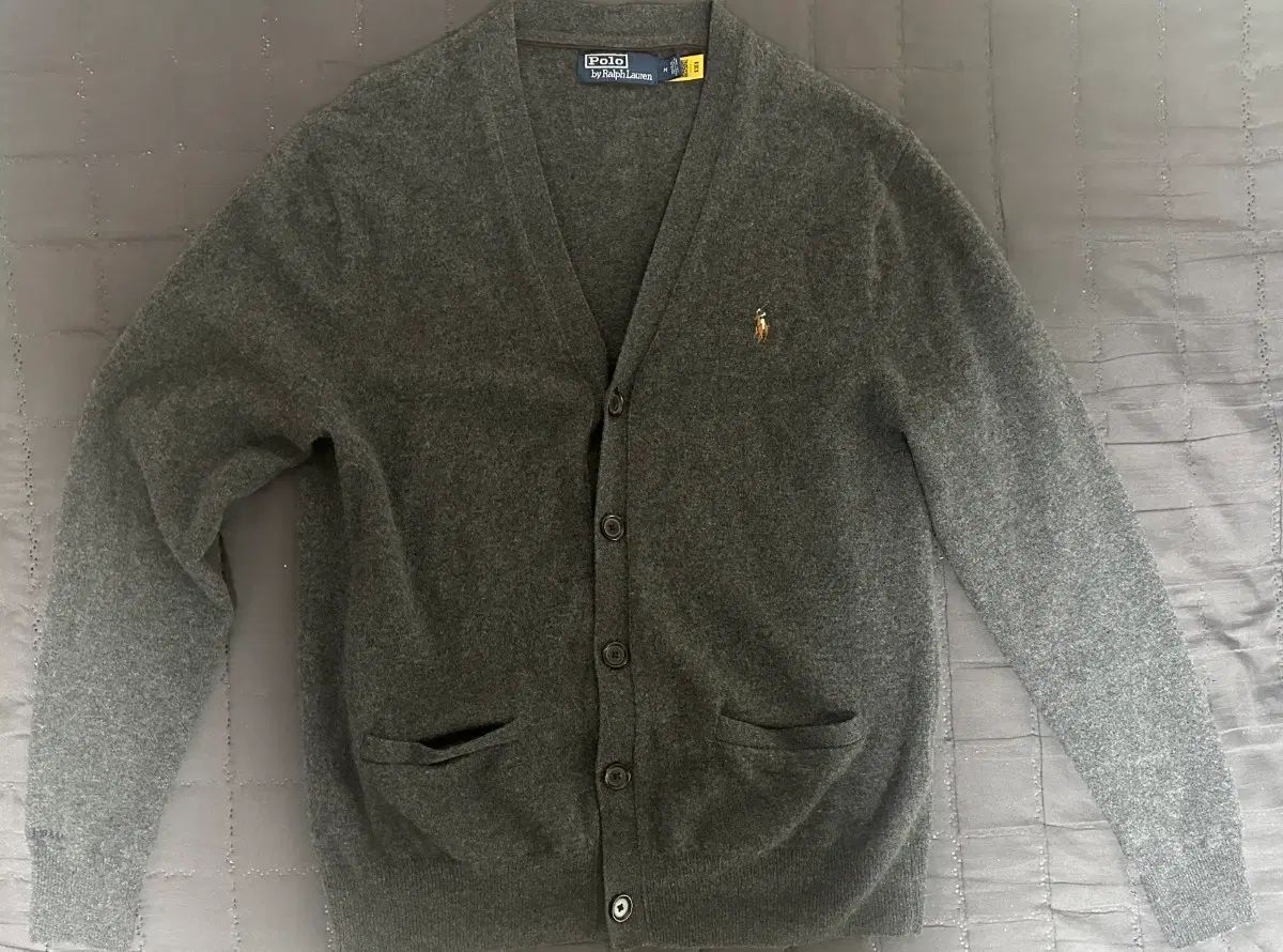 POLO RALPH LAUREN チャコールグレー ウール カーディガン Mサイズ 出品