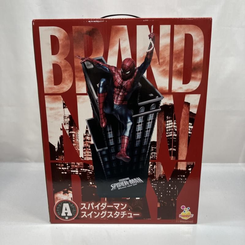 【中古】未開封)A賞　スパイダーマン　スイングスタチュー[22]