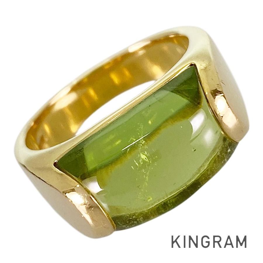 ブルガリ BVLGARI トロンケット K18YG ペリドット 11号(51) リング sss【中古】