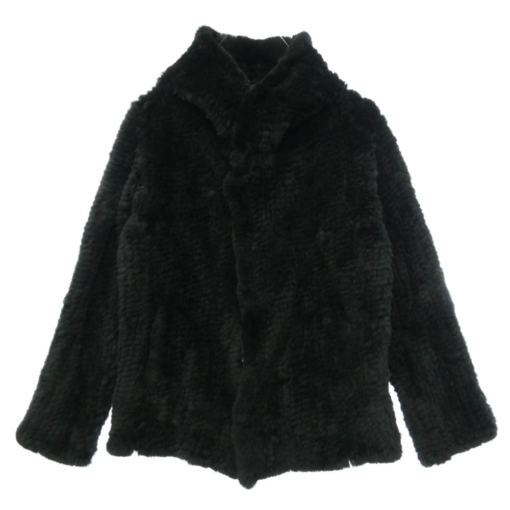 ISAMUKATAYAMA BACKLASH イサムカタヤマバックラッシュ 1967 01 ラビットファー フーデッド ジャケット ブラック系 XL【中古】