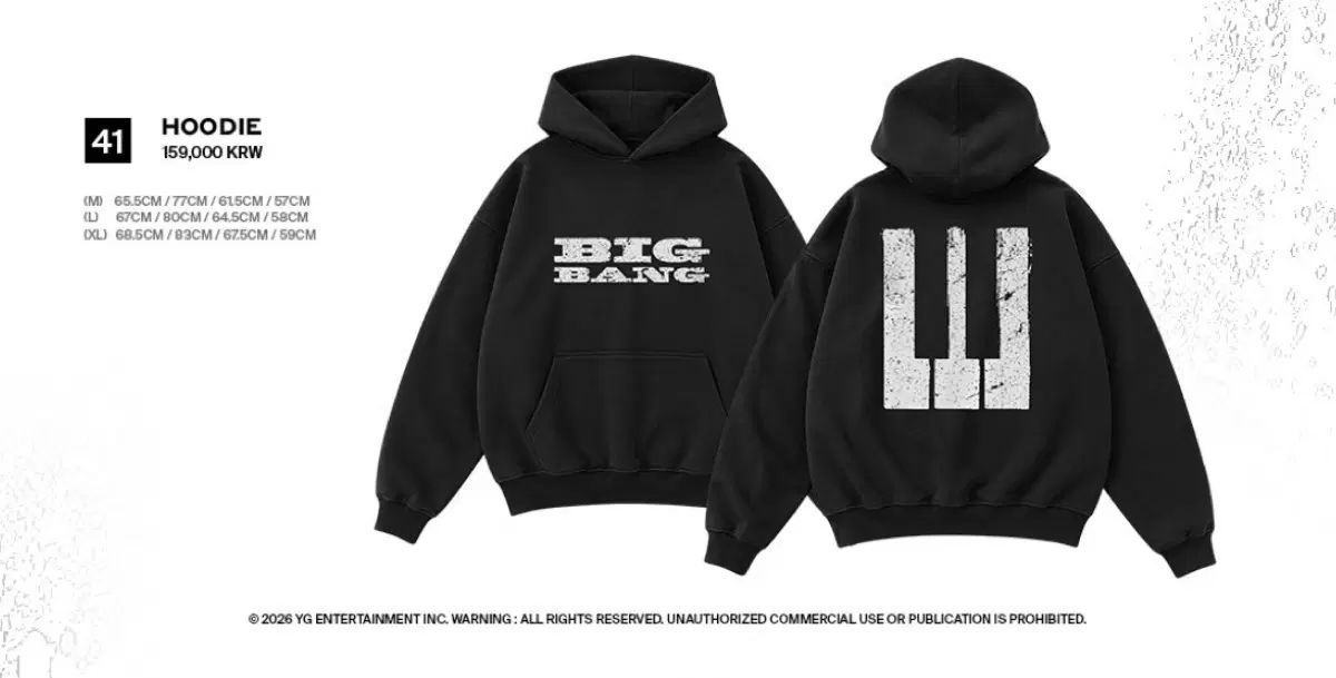 未開封 BIGBANG(ビッグバン) フードTシャツ ブラック L + ジヨン 特典 トレカ WHO