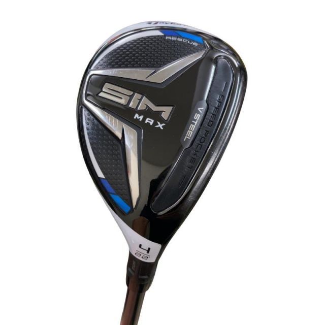 【中古】 テーラーメイド SIM MAX U4 ユーティリティ UT TENSEI BLUE TM60(UT) (フレックスS) メンズ 男性用 右利き 右用 Cランク ゴルフクラブ
