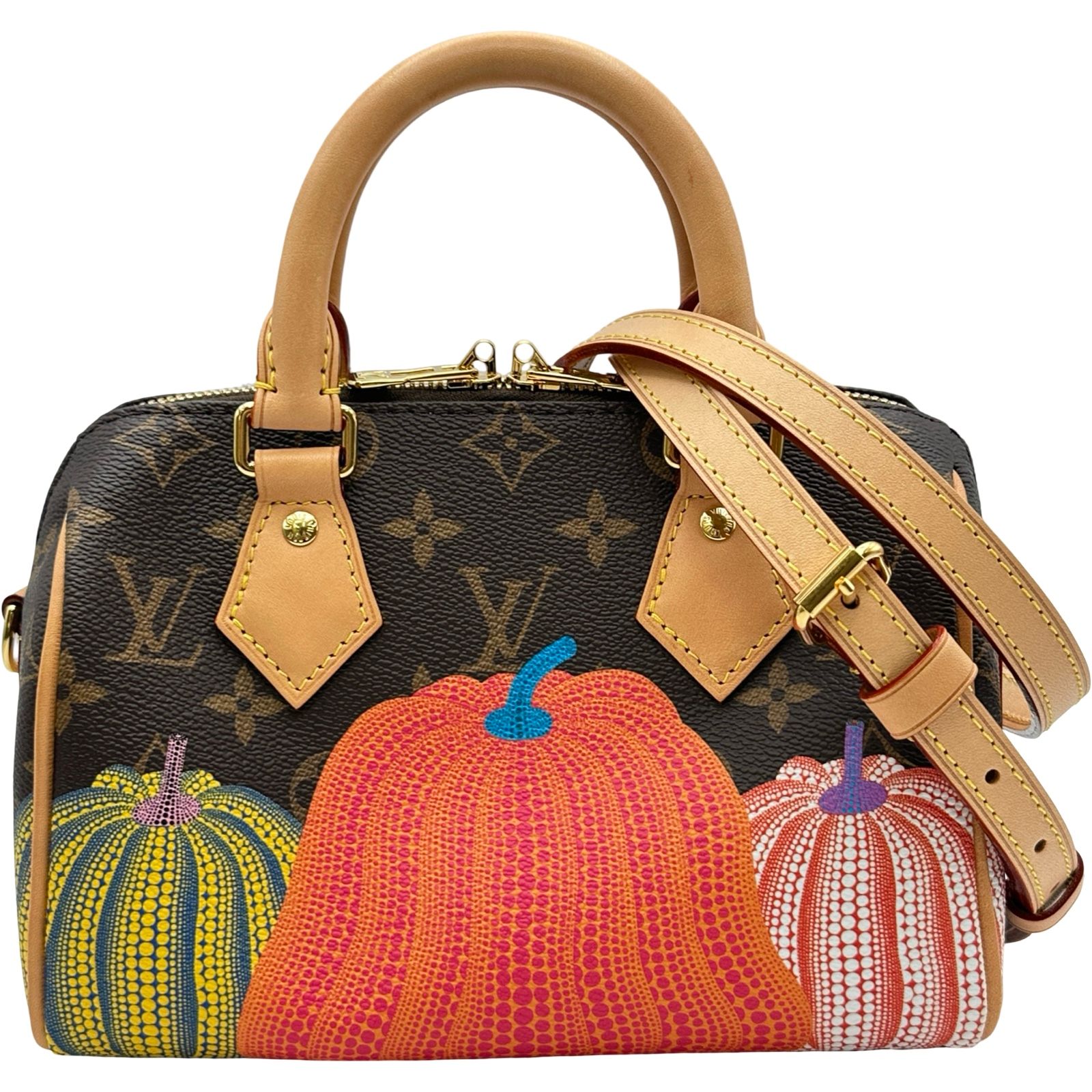 ルイ・ヴィトン LOUIS VUITTON スピーディ・バンドリエール20 草間彌生 M46469 ブラウン モノグラムキャンバス レディース ショルダーバッグ 202,500円