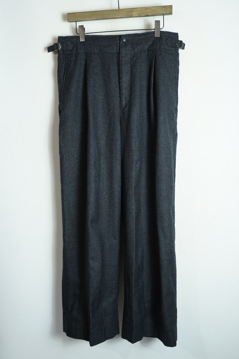 美品 24AW marka マーカ DANISH ARMY TROUSERS デニッシュ アーミー トラウザーズ ミリタリー パンツ M24D06PT01C 黒灰 サイズ2 1880Q♪