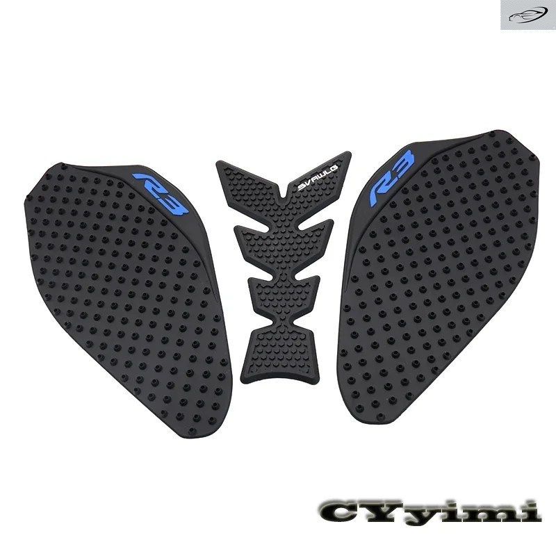 YZF R3 YZFR3 2019 20 用オートバイ滑り止めタンクパッドステッカーサイドガスフィッシュボーンニーグリッププロテクターデカール 9,380円