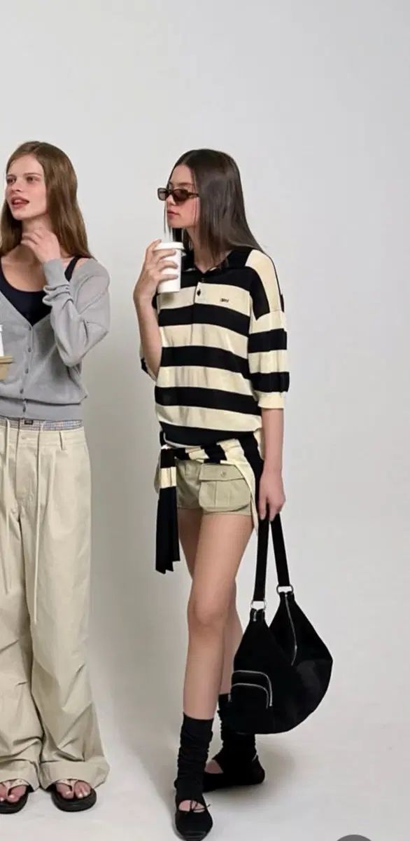 グローブ ボーダー柄 カラーTシャツ