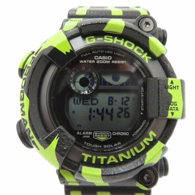 【瀬戸大橋店】 中古 G-SHOCK | ジーショック 腕時計 FROGMAN/ミスジヤドクガエル デジタルソーラー GW-8200TPF-1JR ブラック 【131】 44,880円
