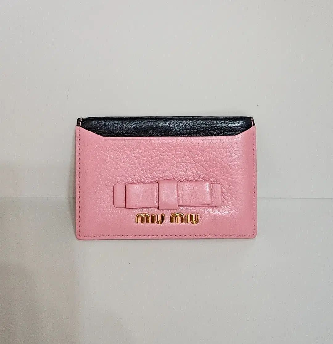 ミュウミュウ 正規品 リボン カードウォレット