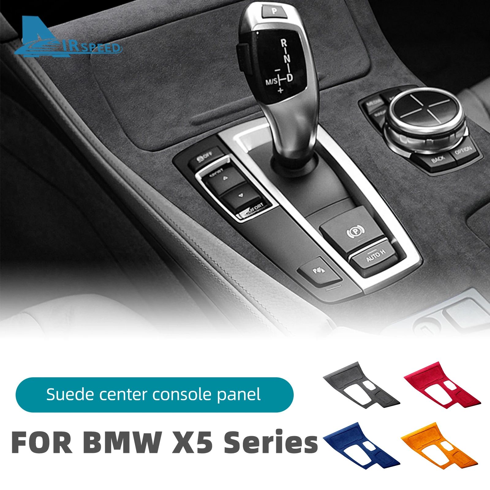 BMW 5シリーズ F10/F18 2009-2016 用 ギアシフトフレームカバー フランネル製