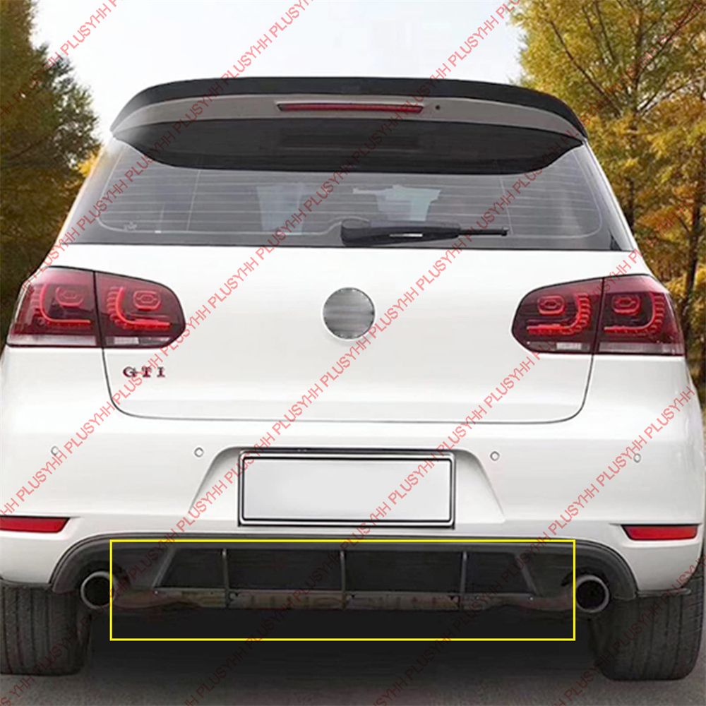 VWゴルフ6 VI MK6 GTI 2010-2014 用 リアバンパーディフューザーリップスポイラー