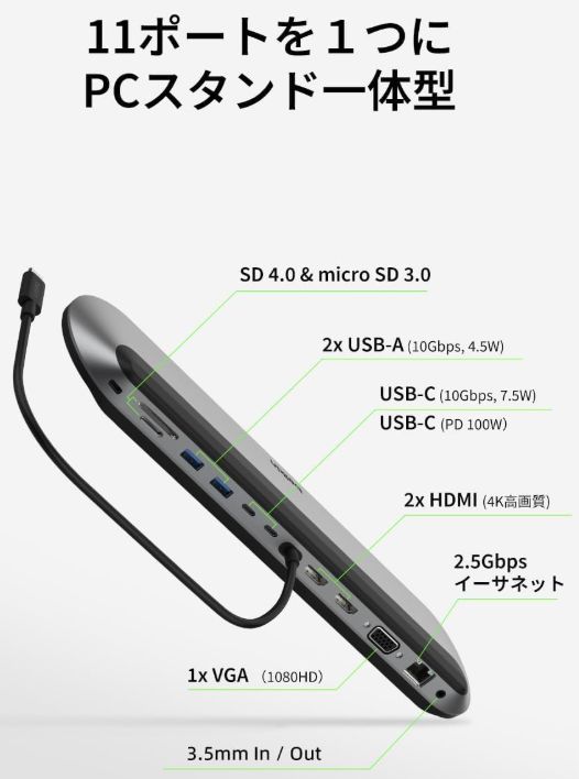 Belkin Connect Universal USB-C 11-in-1 Pro Dock ドッキングステーション INC014