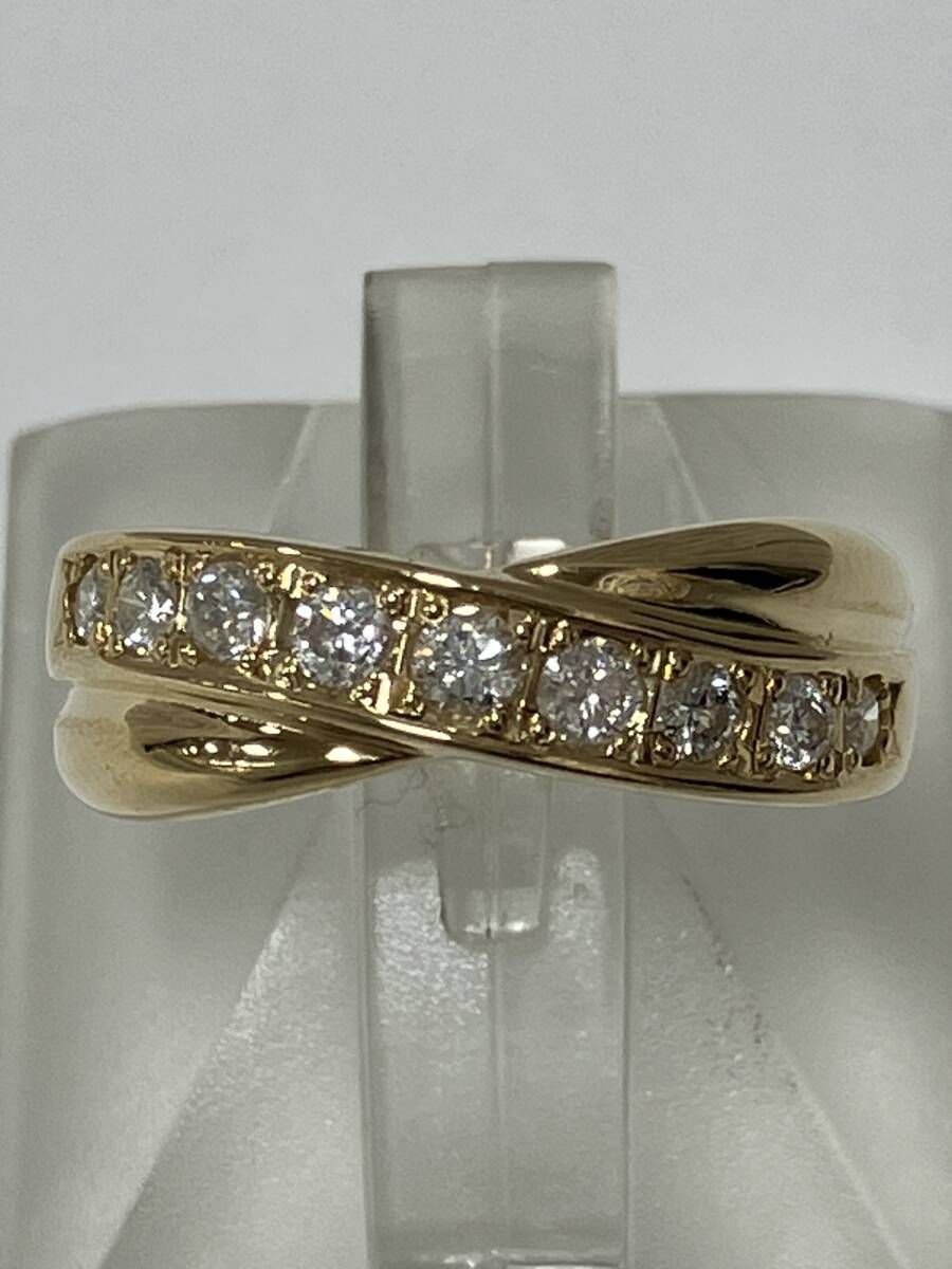 K18 ダイヤ0.30ct ＃8.5 2.9g リング ゴールド　金 54,066円
