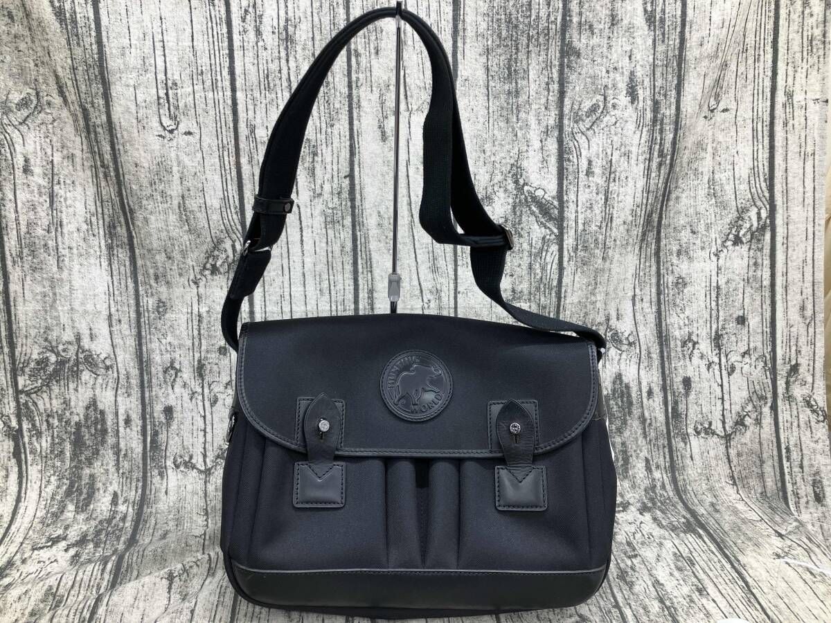 HUNTING WORLD ハンティング ワールド 10I199ショルダーバッグ BL ブラック