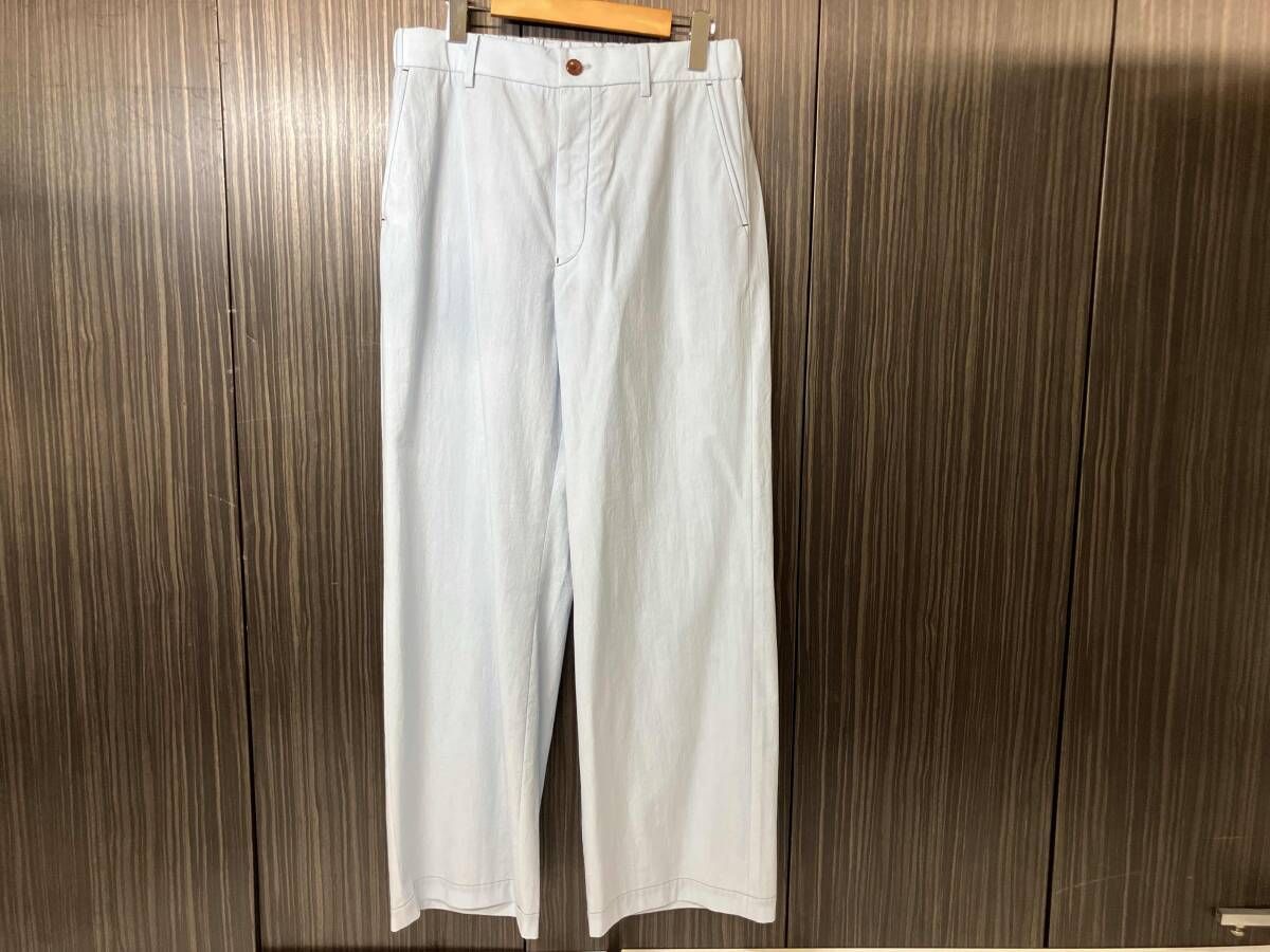 N.Hoolywood 2261-pt21-002 WIDE EASY TROUSERS ブルー サイズ38